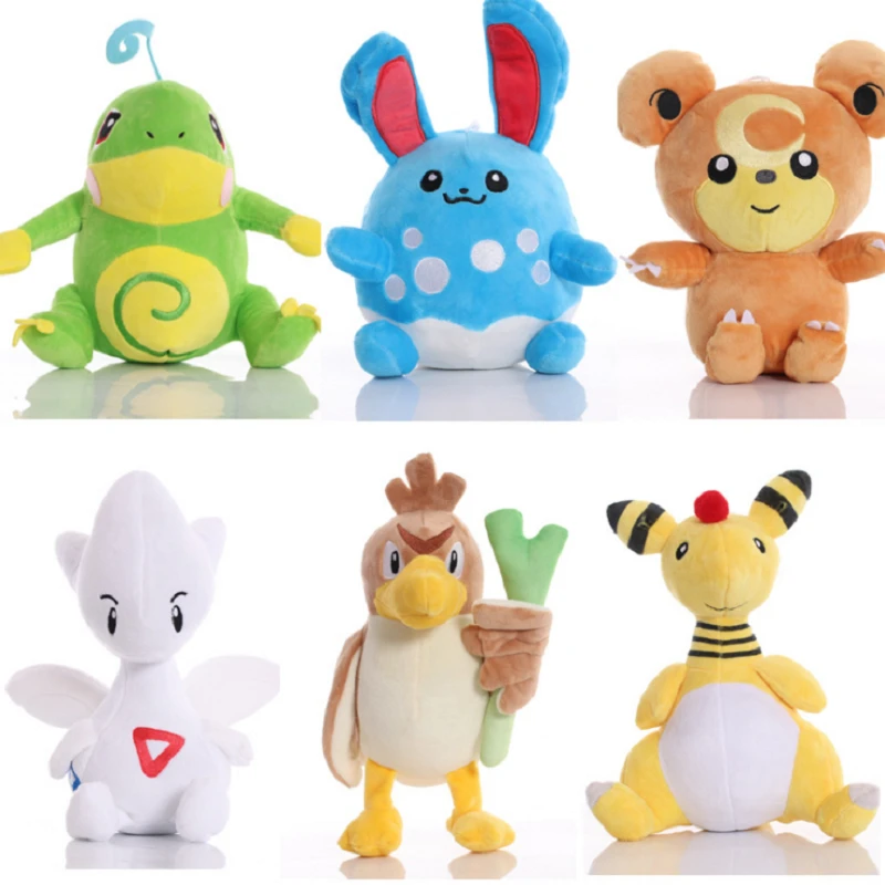Pokémon Stuffed Plush Doll Toy-Pichu,Phanpy,Marill,Larvitar,Ampharos,Cyndaquil