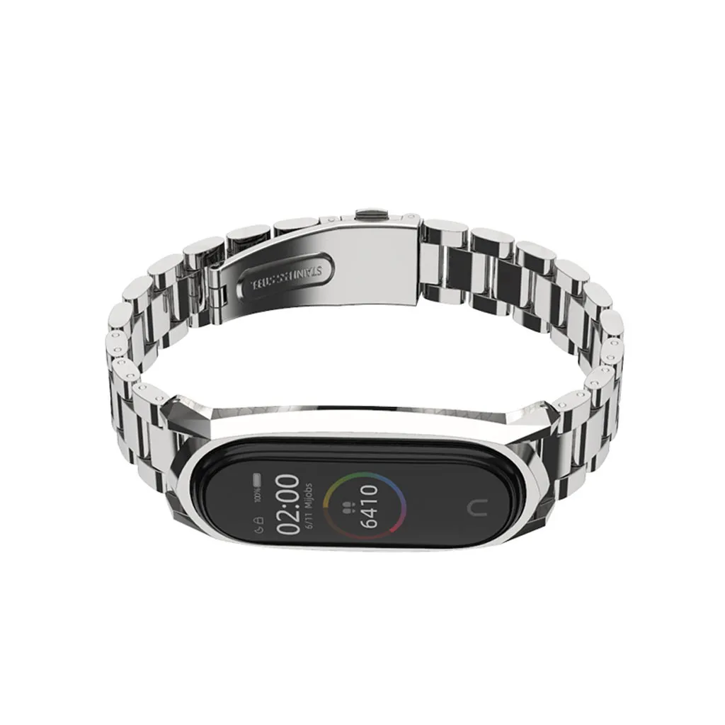 Смарт-часы, браслет, аксессуары для Xiao mi, для Xiaomi mi, банда4, металлический ремешок, браслет, нержавеющая сталь, пряжка, сменный ремешок
