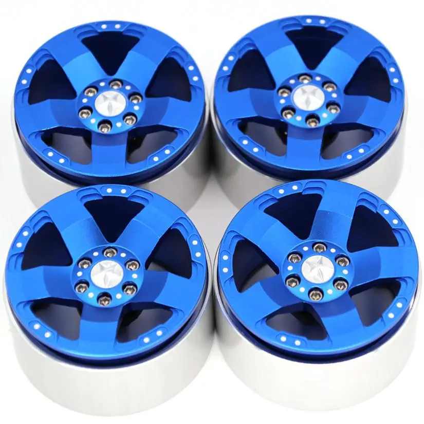 LeadingStar Beadlock Колесные диски концентратор 2 дюймов CNC для 1/10 RC SCX10 Рейф 90018 Рок