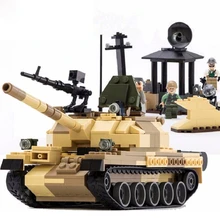 GUDI 600019 военные T-62 Танк Строительные блоки Кирпич совместимый Technic Playmobil игрушки для детей