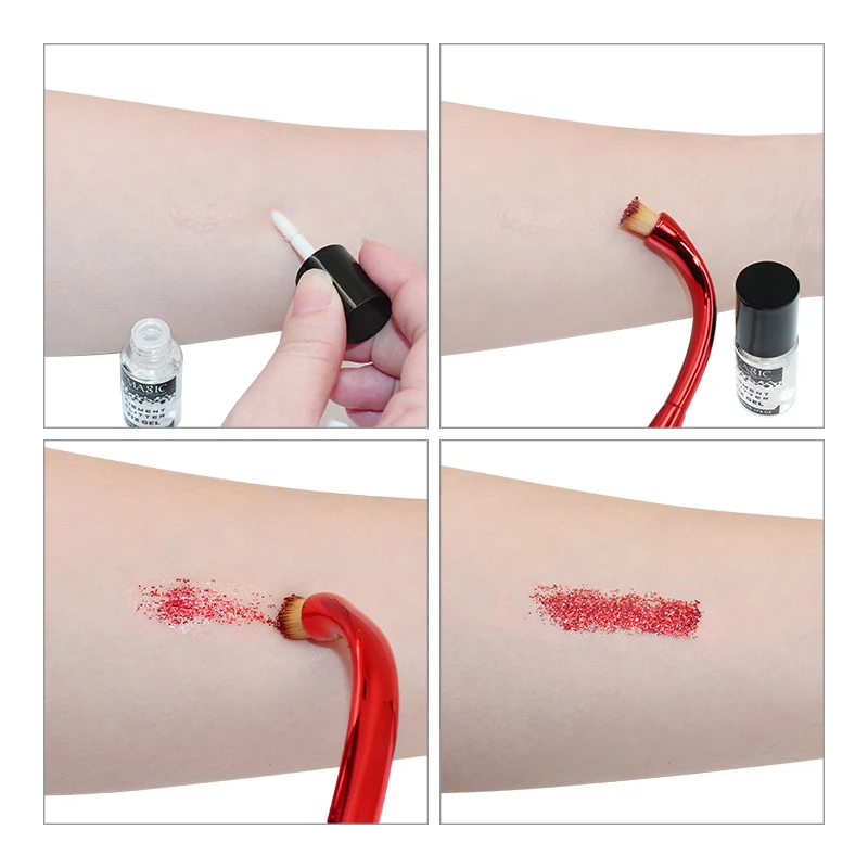 IMAGIC Eye Shadow Gel Makeup Glitter Eye lip Lasting  Waterproof  Jewels Pigment Body Glitter Sequin Sequin  Shiny Stickers