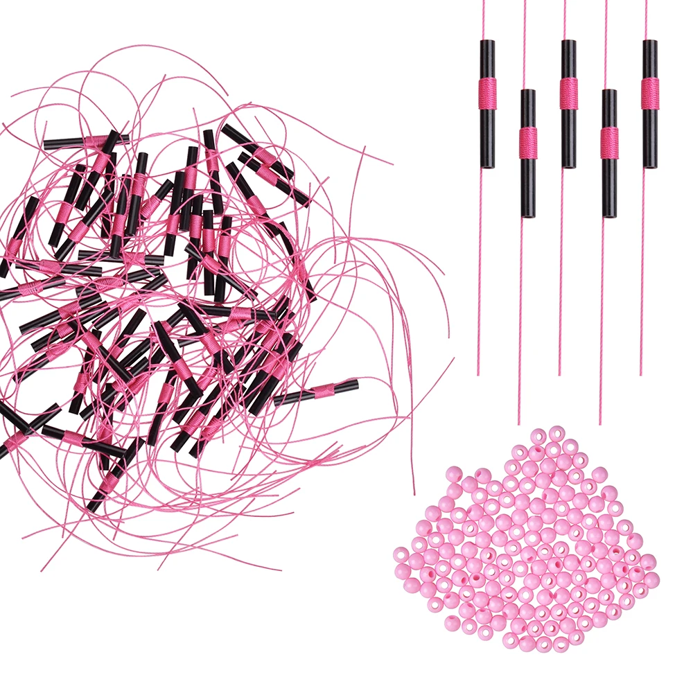 

300pcs Bobber Float Looper Stop Knots With Fishing Beads And Line Fishing Tackle Fishing Accessories