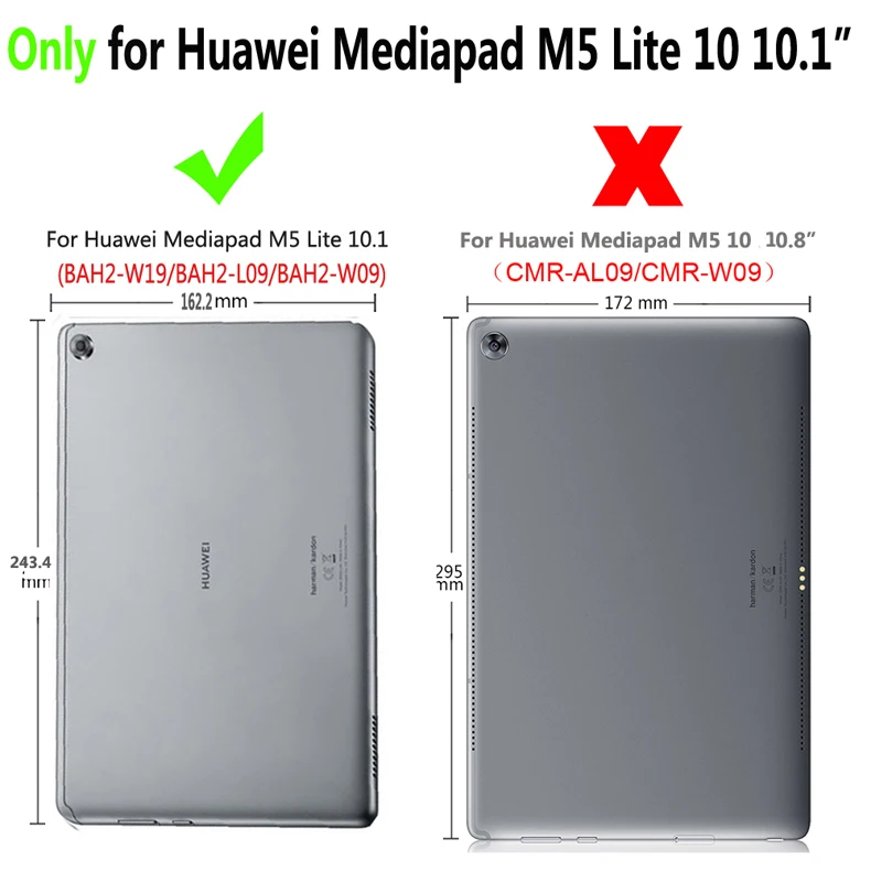 Чехол для планшета huawei Mediapad T5 10 и для huawei Mediapad M5 Lite 10 Внутренняя рамка Передняя опора из искусственной кожи чехол+ ручка