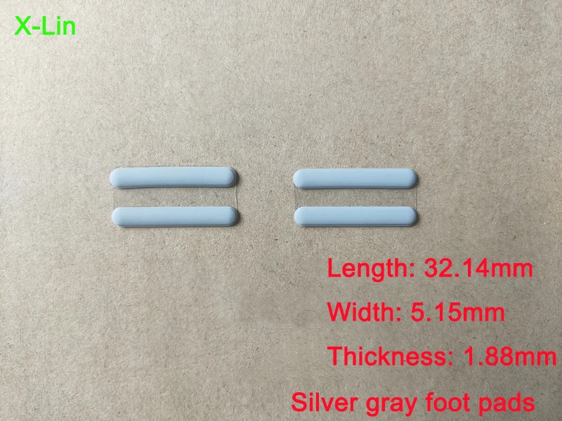 

For DIY notebook MSI Dell Lenovo ASUS HP silver gray foot pad length 32.14mm