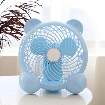 

Desktop Cartoon USB Mute Electric Fan Students Dormitory Desktop Office mini shan 7-Inch 2 File Strong Wind Desk Fan