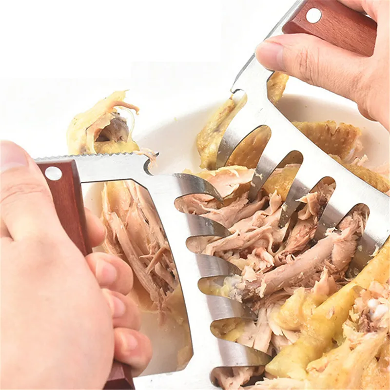 Multifunction Meat Shredder Barbecue Fork Bear Claw Meat Separator Shred Pork Bear Opener Clamp BBQ Tool