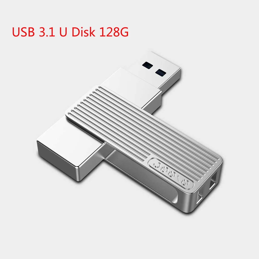 USB type 128G Xiaomi USB 3,1 U накопитель OTG металлический флеш-накопитель с разъемом MFi Lightning/type-C для iPhone 11 Pro/11/XS/X/8/7 - Цвет: USB type 128G