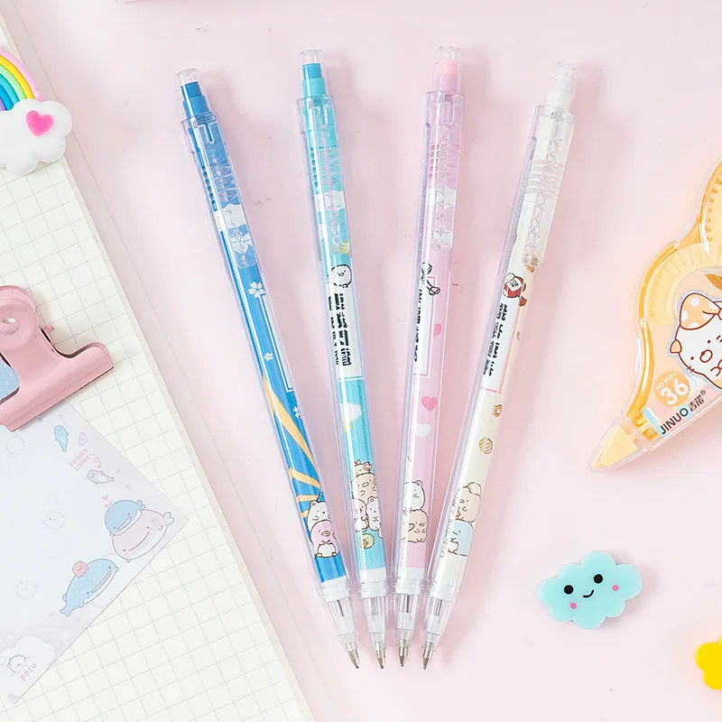 

30 pcs/1 lot Kawaii Mission family Mechanical Pencils School Office Supply Student Stationery Kids Gift Automatic Pencil