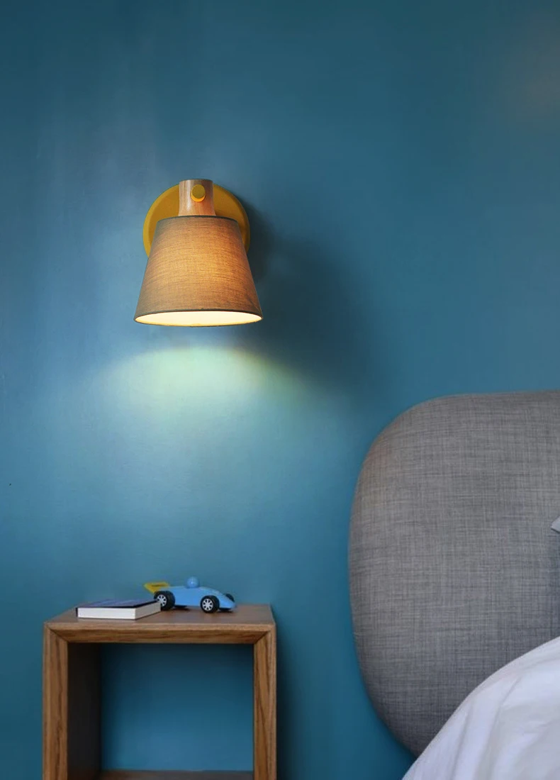 Современный настенный светильник теплая спальня кабинет прикроватный настенный светильник для дома ванная комната Декор Макарон конфеты