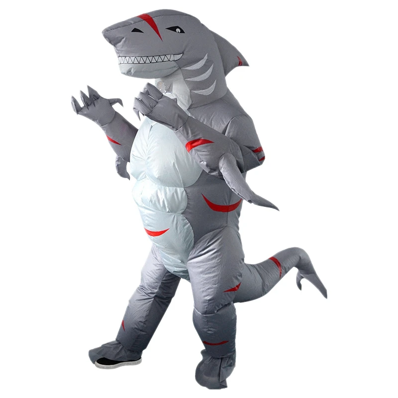 

Adult Inflatable Costume for Carnival Christmas Halloween Party Scary Shark Mascot Women Men Animal Cosplay Clothes Outfits