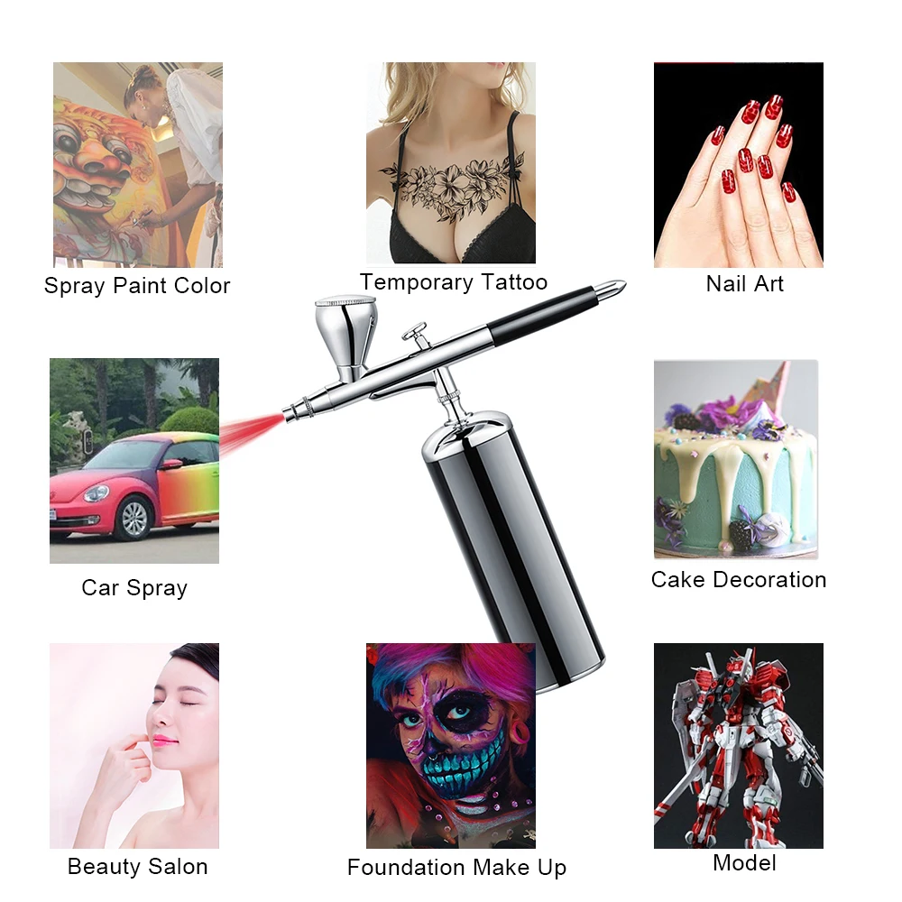 Multi-Purpose Barber Tattoos Rechargeable Makeup Airbrush Kit - China  Airbrush and Make up price