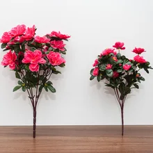 Simsii Рододендрон искусственный цветок из шелка цветок алтарь рынок расположение инженерный забор цветок кровати украшения цветок