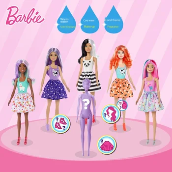 

Original Barbie Color Reveal Doll With Water Barbie Blind Box Surprises Accessories Clothes Shoes Kids Girl Educational Toy Gift
