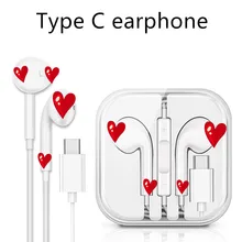 10 шт./партия наушники usb type C с микрофоном для samsung Xiaomi huawei P10 P20 Pro Mate10 20 мобильный телефон стерео наушники type c