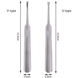 1/2 шт. столовый сервиз с тонких кожи Ножи "U с v-образной горловиной в стиле «сделай сам» шлифовальный инструмент Кромкорез траншеекопатель