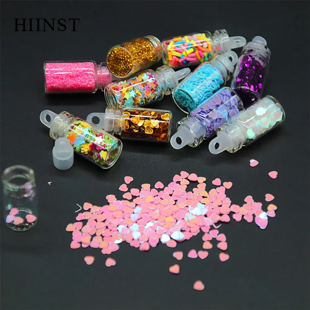 HIINST 12/24 шт DIY поставки слаймов для изготовления блесток блестки блестящая слизи мягкое украшение для снятия стресса слизи детский набор для самостоятельной сборки
