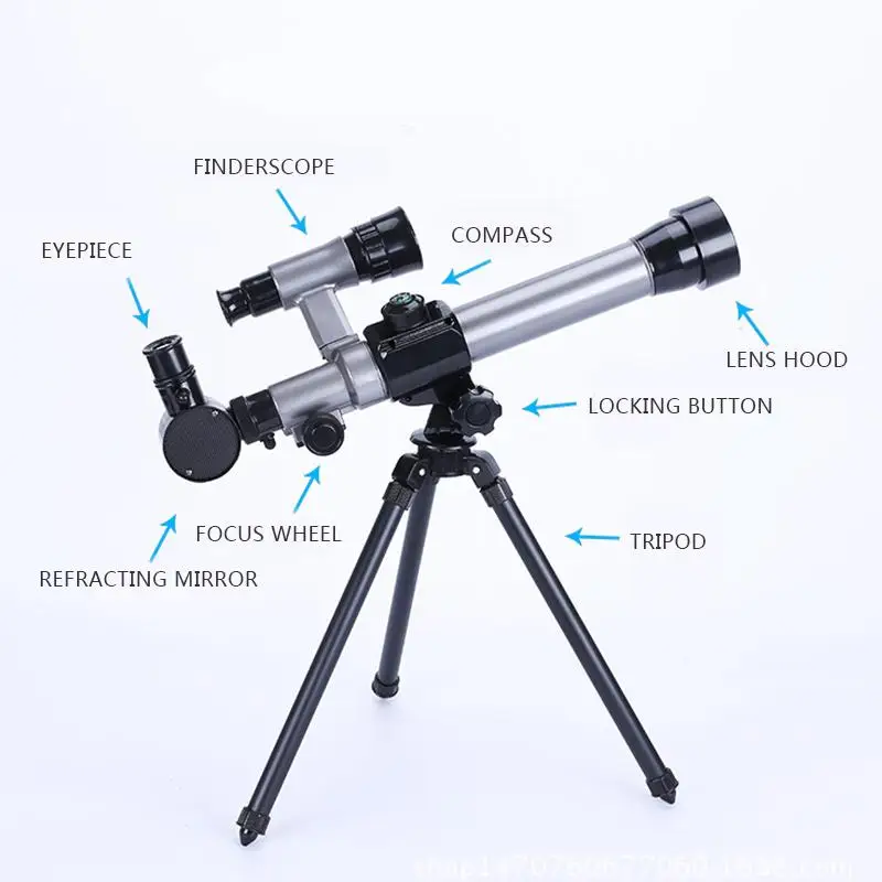 Outdoor Monocular Astronomical Telescope With Tripod Portable Toy Children