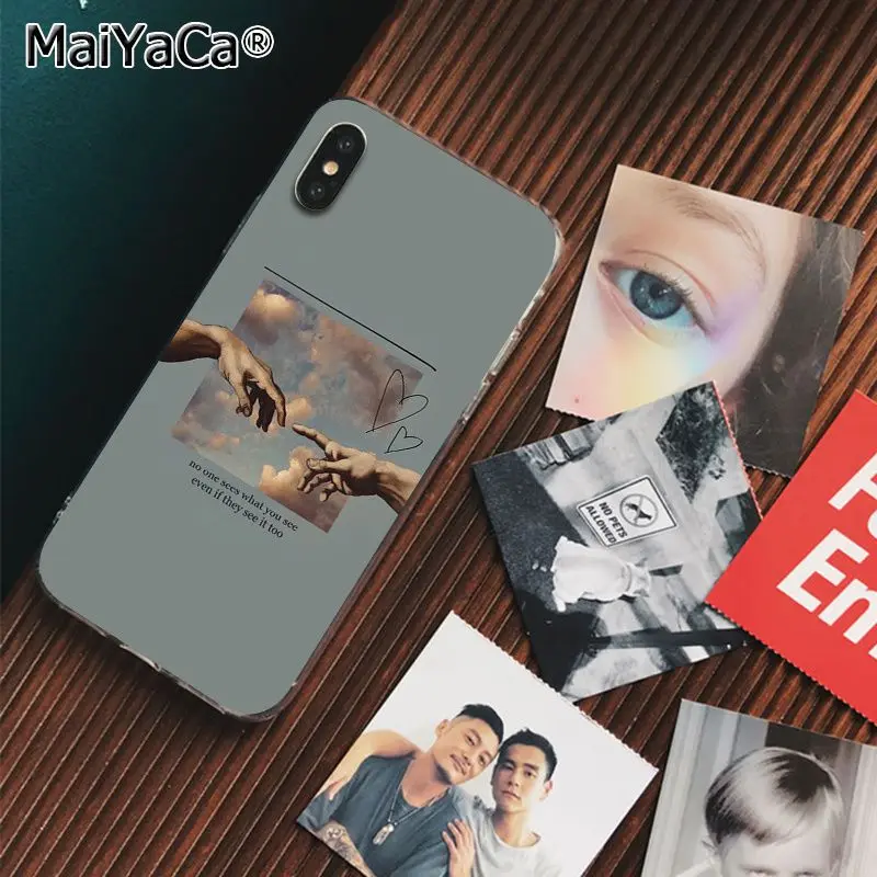 A2 MaiYaCa Давид Finger Art Эстетическая рука создание телефона чехол для Apple iphone 11 pro 8 7 66S Plus X XS MAX 5S SE XR чехол - Цвет: A2