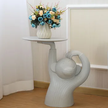 

NORDIC MONKEY TEA TABLE DESIGN CREATIVE SIDE TABLE RESIN ART&CRAFT ANIMALS ART TRAY HOME DECORATION ACCESSORIES R1351