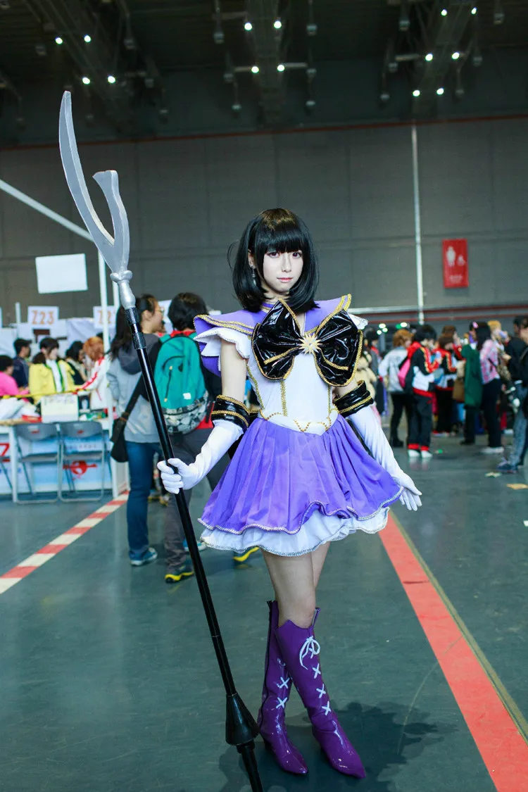 Sailor Moon Hotaru Tomoe Sailor Saturn Silence Glaive косплей реквизит ПВХ серпы оружие палочки Хэллоуин Рождество Необычные Вечерние реквизиты