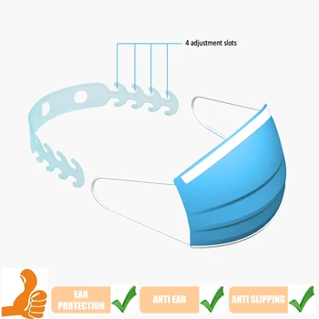 

Newly 10Pcs/set Mask Mount Ear Protector Release Ear Pressure Mask Companion for Dust Masks VA88