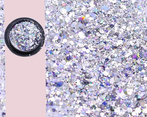 Box Nail Art Glitter Powder Mermaid Sequins Sparkly Iridescent Pigment Japanese Style Flakes Nail Art Decoration