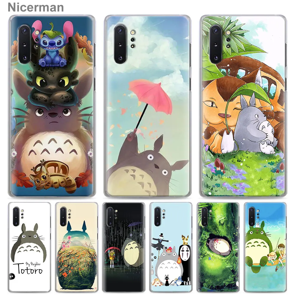 

My Neighbor Totoro Studio Ghibli Phone Cases for Samsung Galaxy Note 10 Plus(5G) Note 8 9 10 S10e S10 S8 S9 Plus Hard Cover
