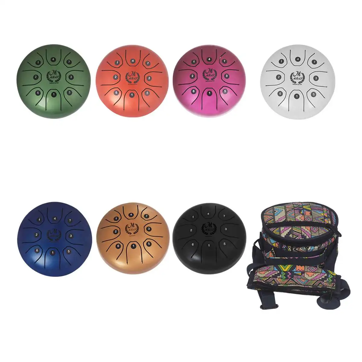 5," профессиональный стальной язычок барабана Handpan с C D E F G A B C 8 Примечания ручной бак барабанная палочка+ сумка для хранения для женщин Подарки