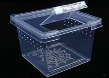 Boîte de capacité de mouvement Ar petite maison noire pour attraper des oiseaux, boîte d'élevage de Micro insectes, capacité d'alimentation, préhension/mouvement