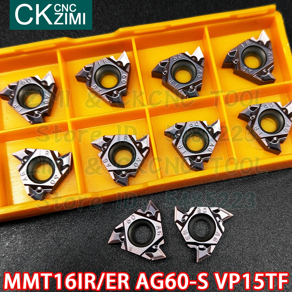 tool holder MMT16IR AG60-S VP15TF MMT16ER AG60-S VP15TF Carbide inserts internal External thread Threading inserts tool CNC Metal lathe tool lathe spindle