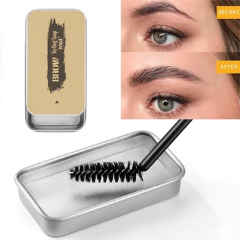 

Wild Eyebrow Styling Soap Eyebrow Cream Colorless Lasting Natural Eyebrow Styling Cream Waterproof Women Makeup Tool TSLM1