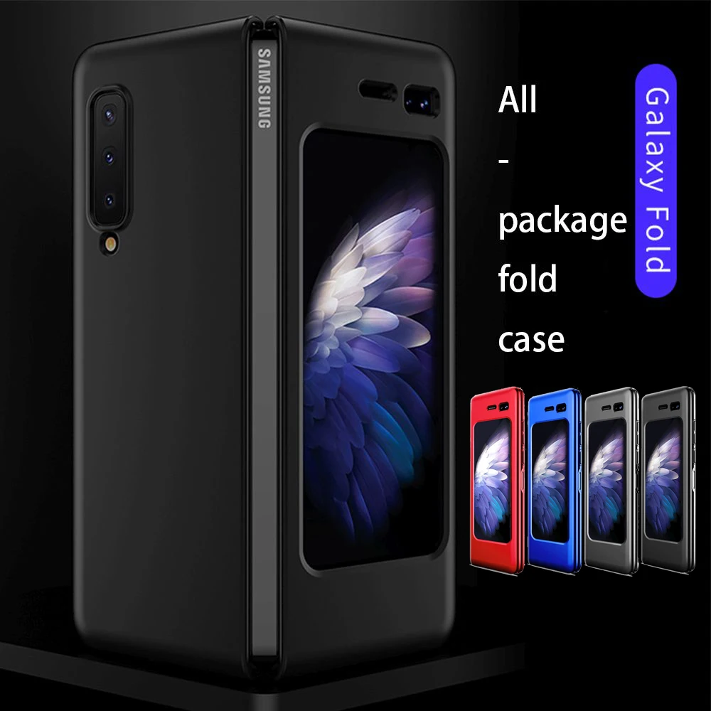 

LLZ.COQUE 360 Full Protection Fit Galaxy Fold Case for Samsung Galaxy Fold Slim Matte Wireless Charging Cover for Galaxy Fold