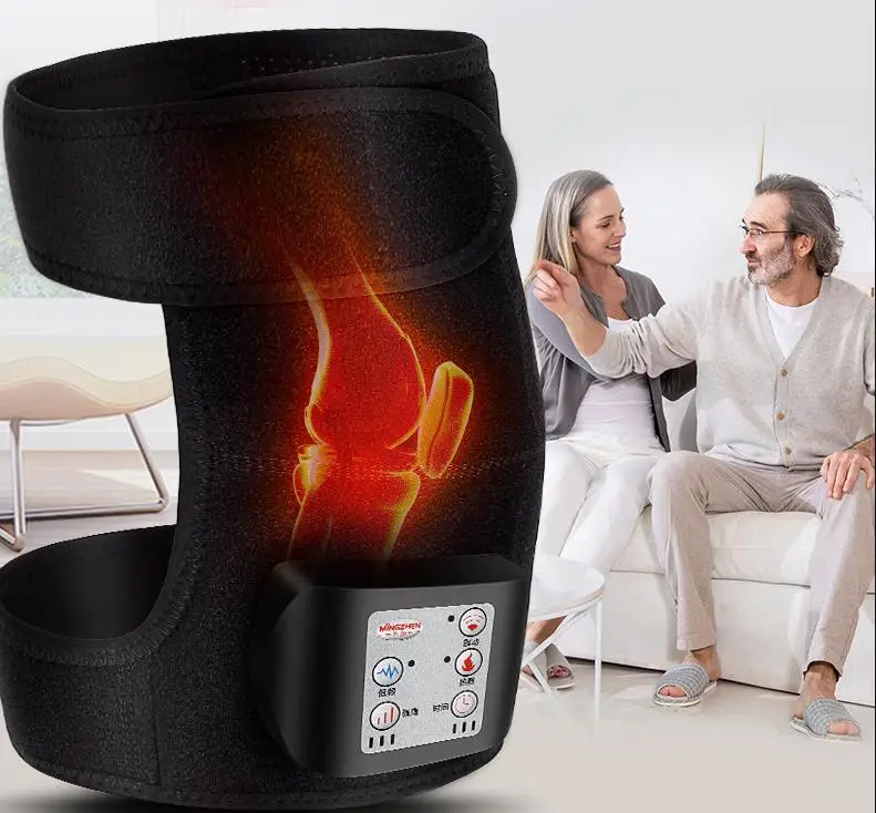 Heat Therapy Knee Support Brace Wrap Heated Vibration Massage Knee