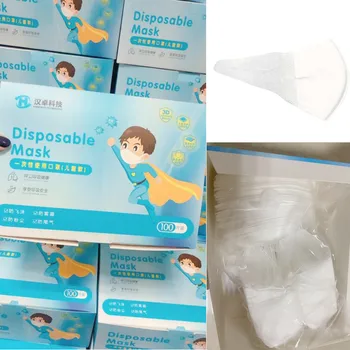 

100PCS Children Masks Civil Non-Woven 3 D 3 Layer- Thick Adult Protective