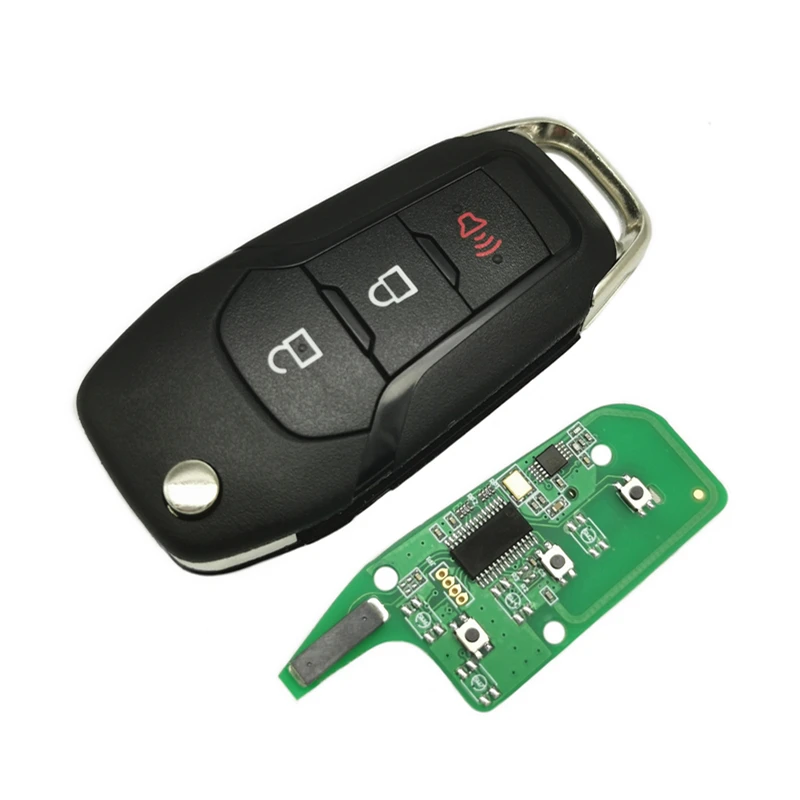 DATONG WORLD CAR REMOTE KEY FOR FORD F150-F550 FUSION EXPLORER N5F-A08TAA ID49 CHIP 315 MHZ AUTO SMART CONTROL HU101 FLIP KEY