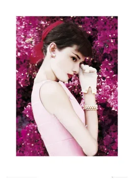 

Hand-Painted Audrey Hepburn Canvas Wall Décor Oil Painting Wall Paintings Wall Art Home Decorative Painting