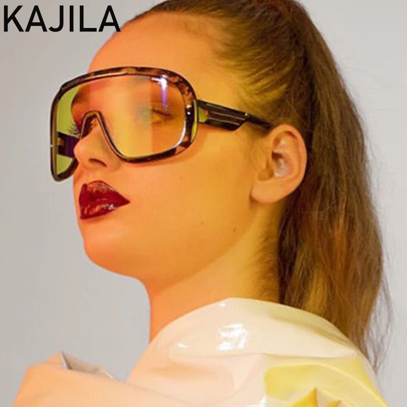 

Oversized Sunglasses Women Big Frame 2020 Luxury Brand Polarized One Piece Square Sun Glasses For Men Vintage Gafas De Sol