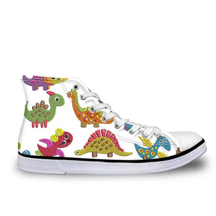 Children's Shoes Cute Dinosaur Kid New Fashion Vulcanized Shoes for Boys Girls Leisure Shoes Classic Casual Sneakers Customized - Цвет: LMDQK0021AK