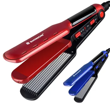 

2 In 1 Hair Straightener Curling Irons Straightening Ceramic Flat Iron Small Waves Hair Curler Curling Wand Styling Tools