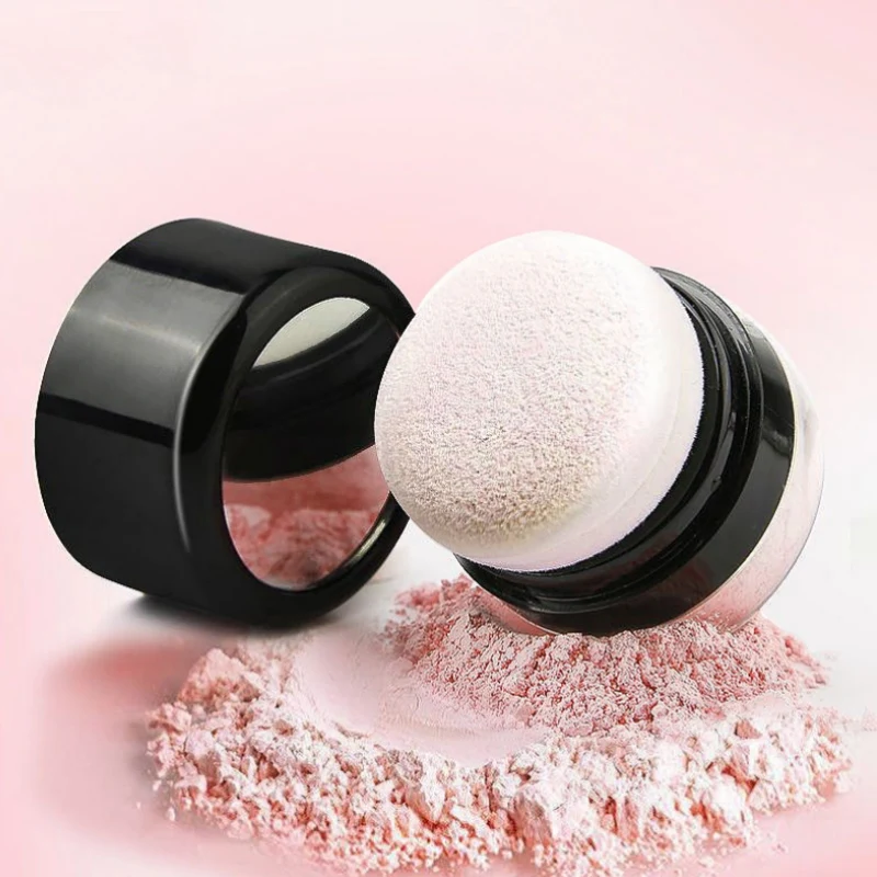 Face Finish Setting With Puff Smooth Loose Powder Makeup Long-lasting Waterproof Transparent Finishing |