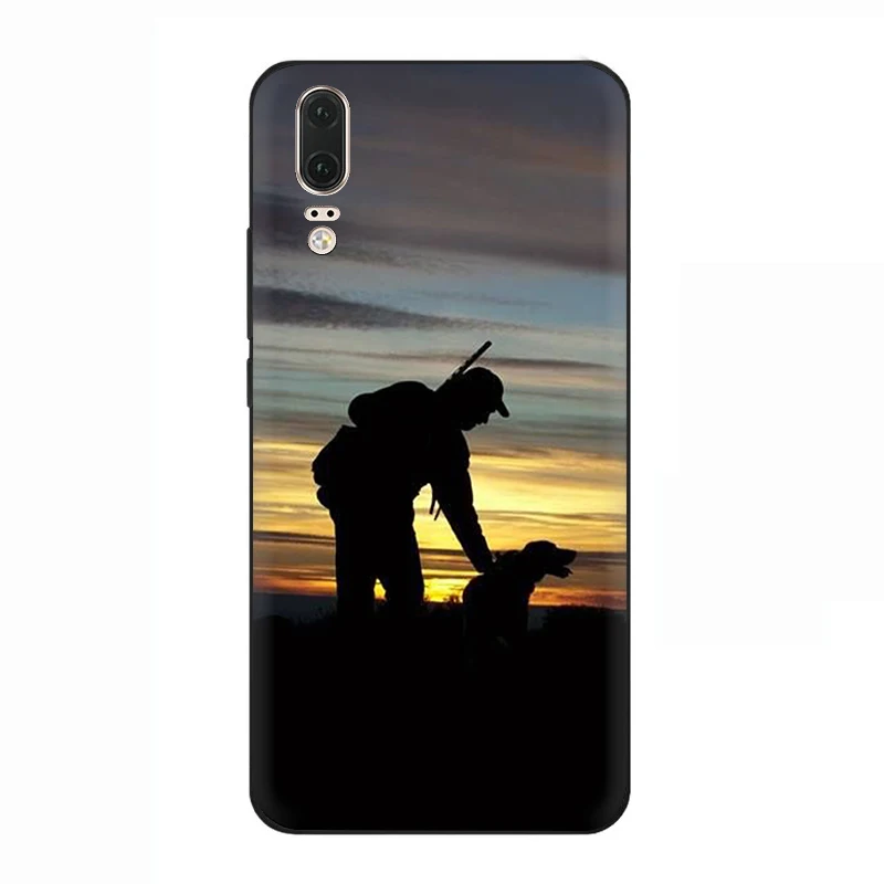 B5 EWAU Охотник Собака Охота силиконовый телефон чехол для Huawei P8 P9 P10 P20 P30 Lite Mini Pro P Smart Z Plus - Цвет: B5