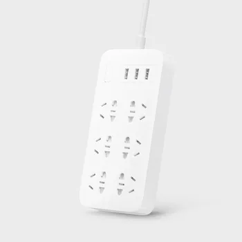 

Original Xiaomi Mijia 6 Power Sockets 3 Usb Power Strip Plug Electrical Power Adapter Independent Safety Door Strip Plug