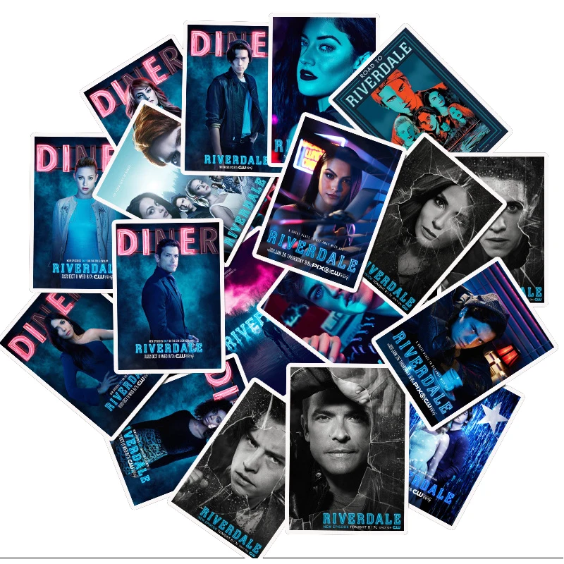 

25pcs RIVERDALE tv show funny Kids Toy Sticker for DIY scrapbook phone Luggage Laptop Motorcycle Phone Waterproof Stickers
