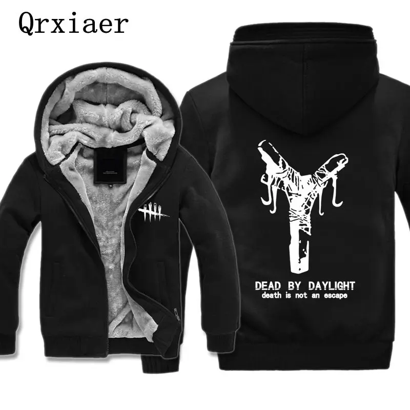 

Men Jacket Coat Print Dead Game Shirt Dead By Daylight Hip Hop Boy Sweatshirt Cashmere Cotton Warm Thick Hoodie Winter Coat