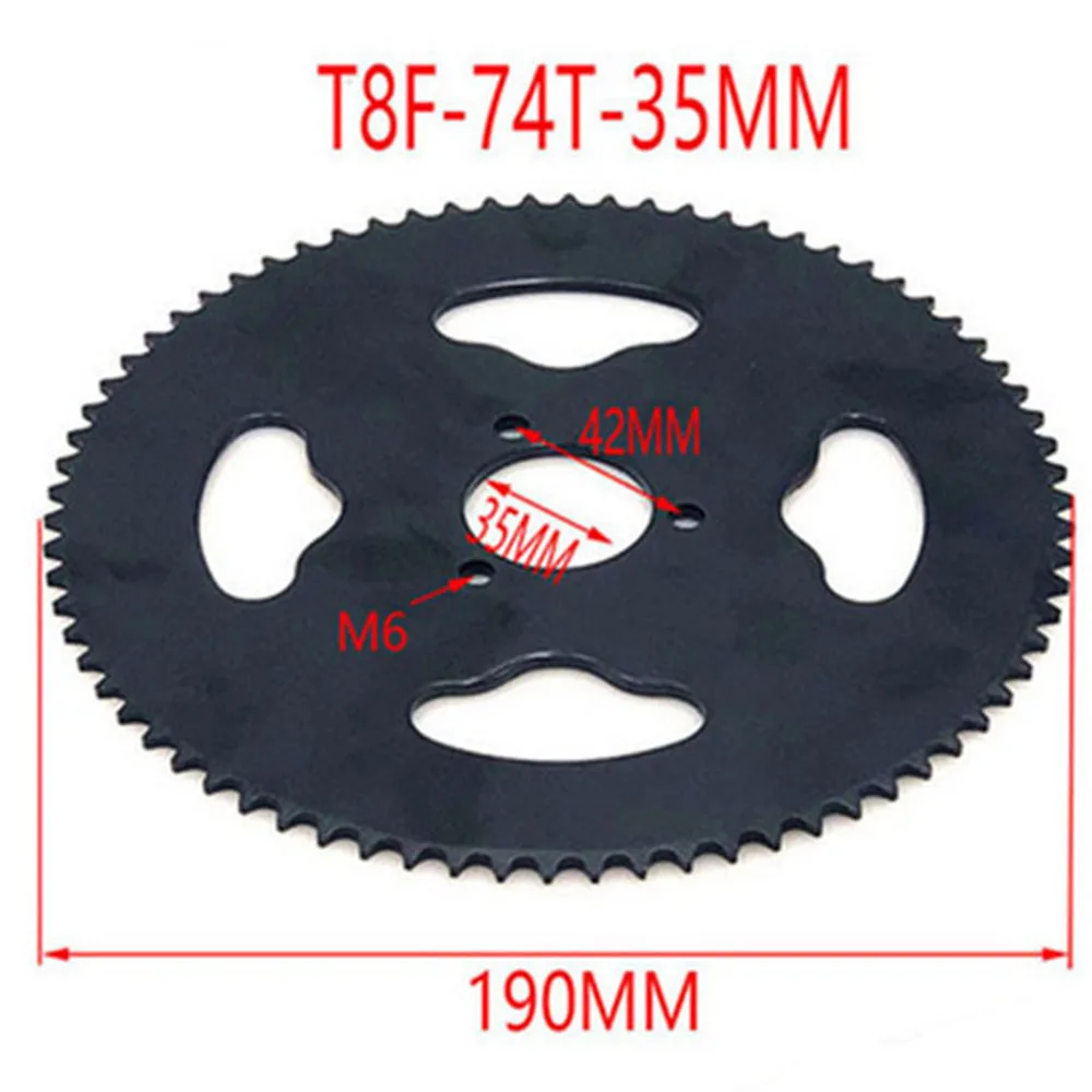 Engine Sprocket T8F 136 links Chain 74T 35mm Rear Sprocket For 43cc 49cc Minimoto Moped Scooters 2 Stroke Engine Pocket Bike Mini Quad ATV