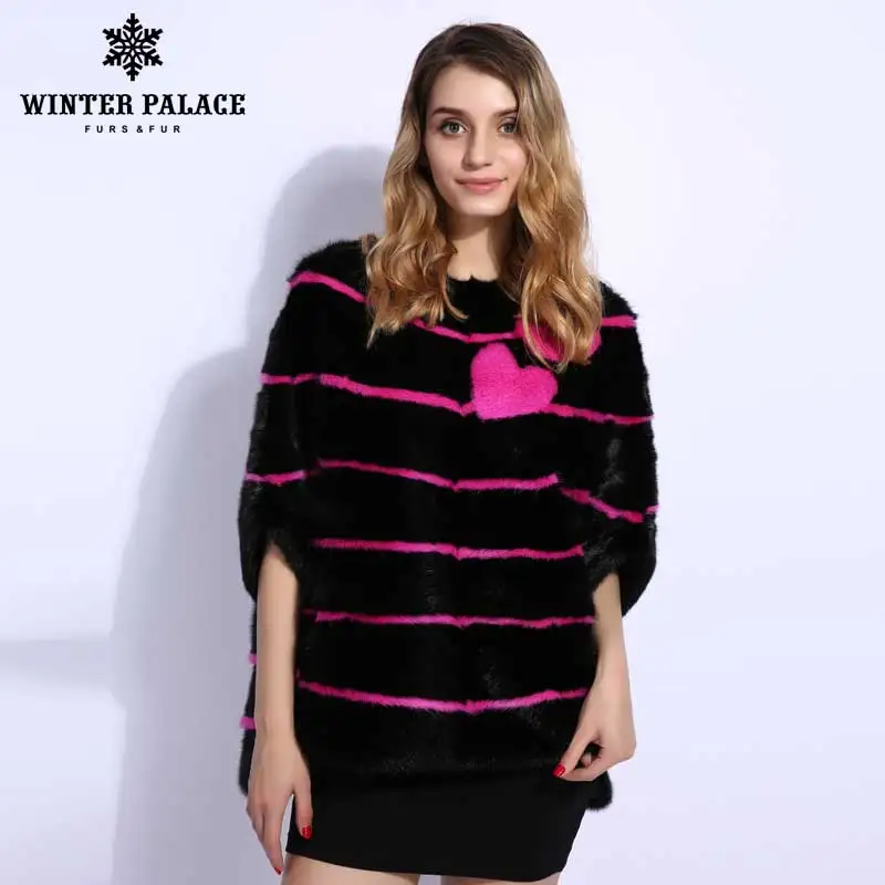 2018 зимняя новая мода тонкая норковая шуба женские пальто короткая с круглым