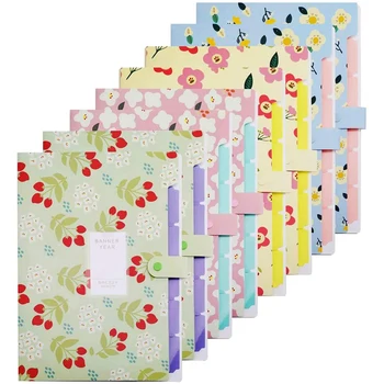 

8-Piece Extended Folder, A4 Accordion Document Organizer with 5 Pockets