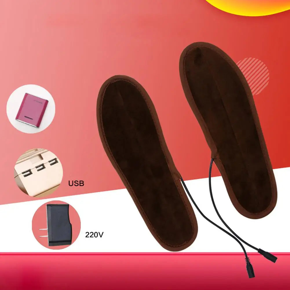 HobbyLane стельки USB Электрический нагрев ноги грелка зарядки нагрев стельки моющиеся