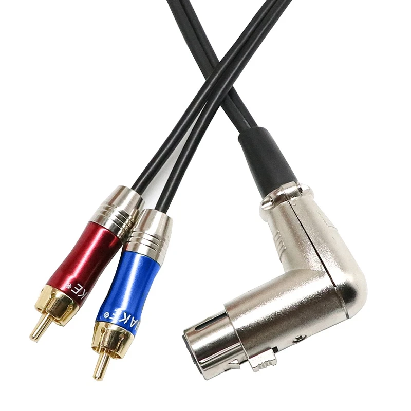 Аудиокабель адаптер аудиокабель для микрофона 90 градусов XLR / RCA|Кабели VGA| |