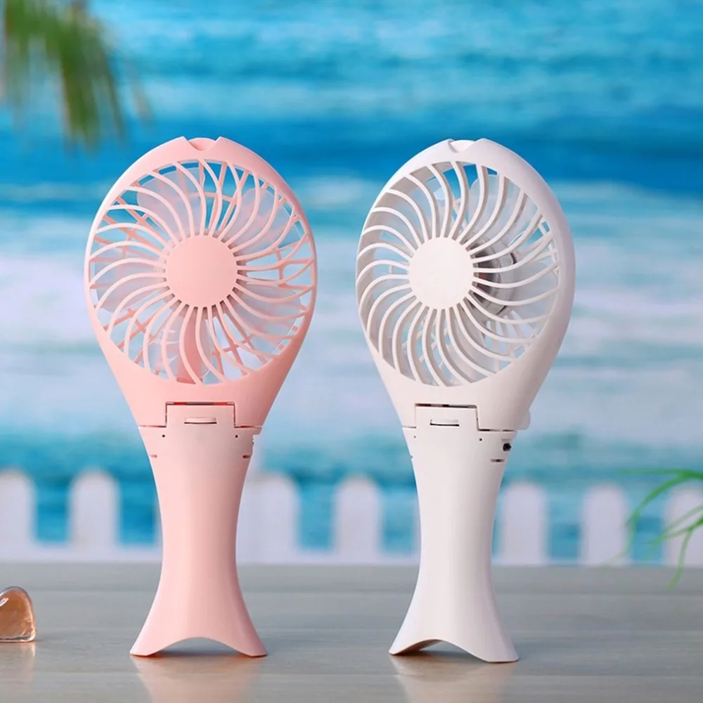 

Energy-saving Mini Air Conditioner Fan Portable USB Rechargeable Handheld Mermaid Foldable For Travel Camping